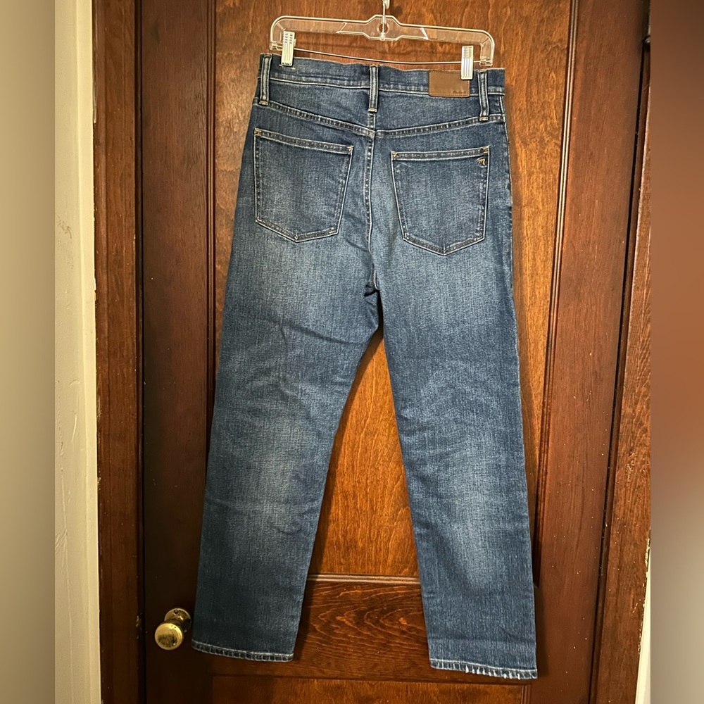 Madewell Classic Straight Jeans in Ives Wash: Selvedge Edition Size 29 - Picture 3 of 6